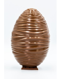 Oeuf strié chocolat lait