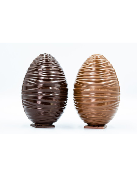 Oeuf strié chocolat lait