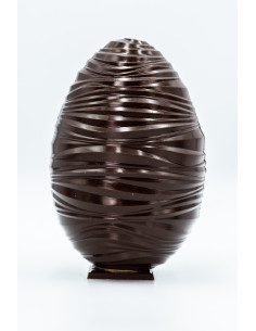 oeuf strié chocolat noir