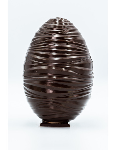 oeuf strié chocolat noir