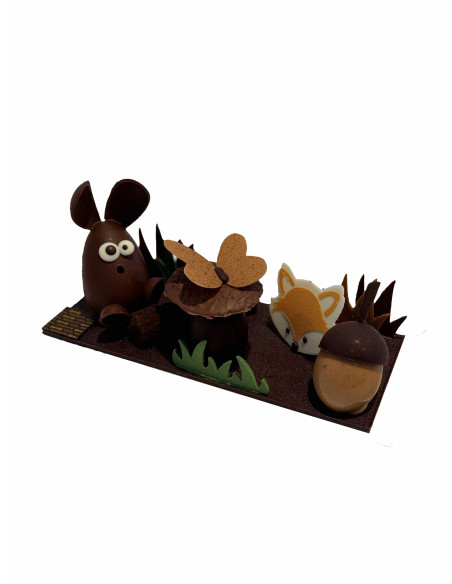 forêt gourmande en chocolat