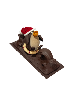 Pingouin sur sa vague