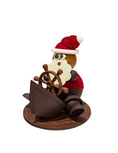 Père Noël sur son bateau