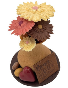 Fleurs en chocolat