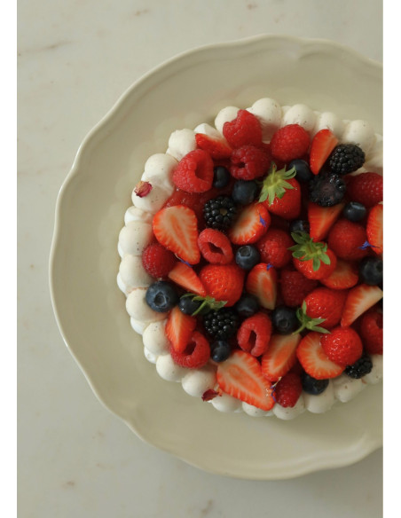 Dessert fête des mamans: Pavlova fruits rouges