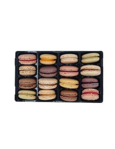 Coffret 16 macarons