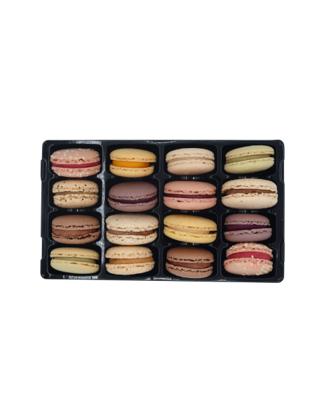 Coffret 16 macarons